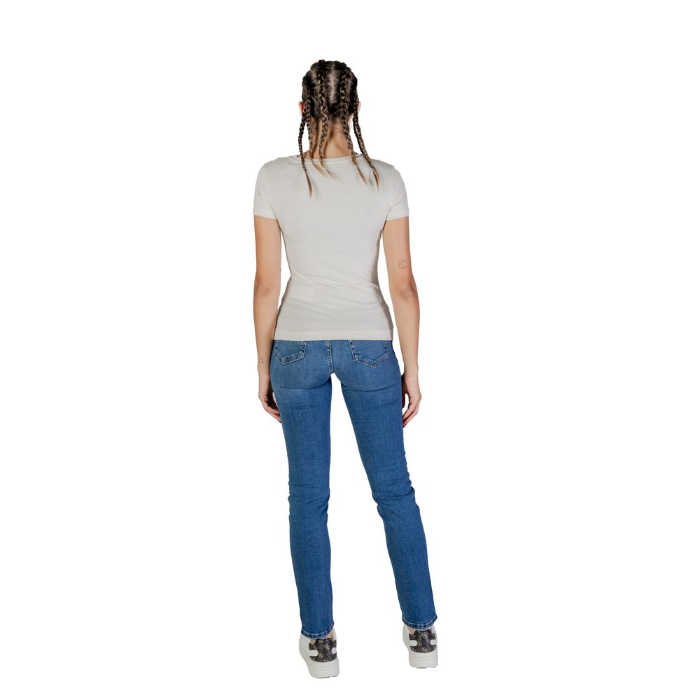 Guess Cream Cotton T-Shirt – IT42|M par Guess | Disponible sur Sandy Store ByNet