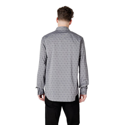 Guess Gray Cotton Shirt – IT44 | S par Guess | Disponible sur Sandy Store ByNet