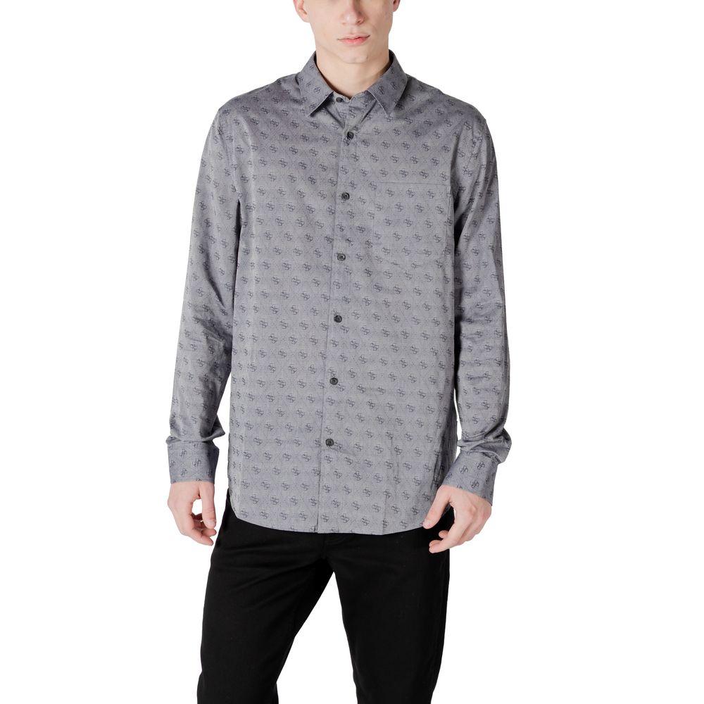 Guess Gray Cotton Shirt – IT44 | S par Guess | Disponible sur Sandy Store ByNet