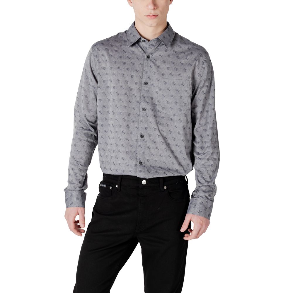 Guess Gray Cotton Shirt – IT44 | S par Guess | Disponible sur Sandy Store ByNet