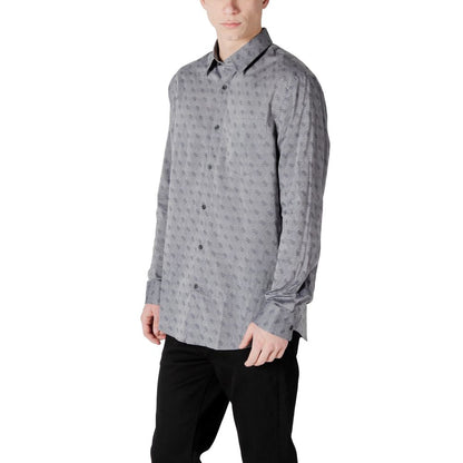Guess Gray Cotton Shirt – IT44 | S par Guess | Disponible sur Sandy Store ByNet