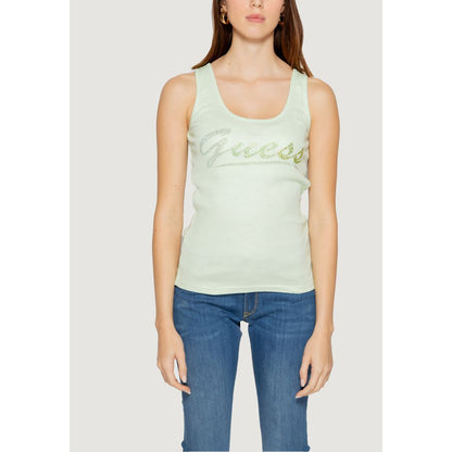 Guess Turquoise Cotton Tops & T-Shirt - Sandy Store ByNet