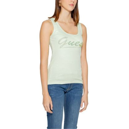 Guess Turquoise Cotton Tops & T-Shirt - Sandy Store ByNet