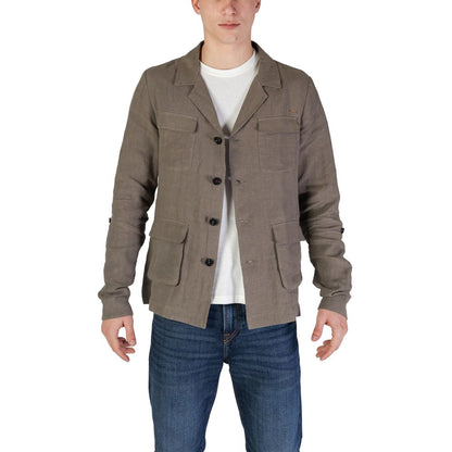 In My Hood Green Linen Blazer – IT48 | L par In My Hood | Disponible sur Sandy Store ByNet