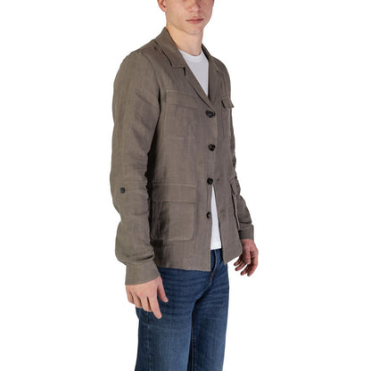 In My Hood Green Linen Blazer – IT48 | L par In My Hood | Disponible sur Sandy Store ByNet