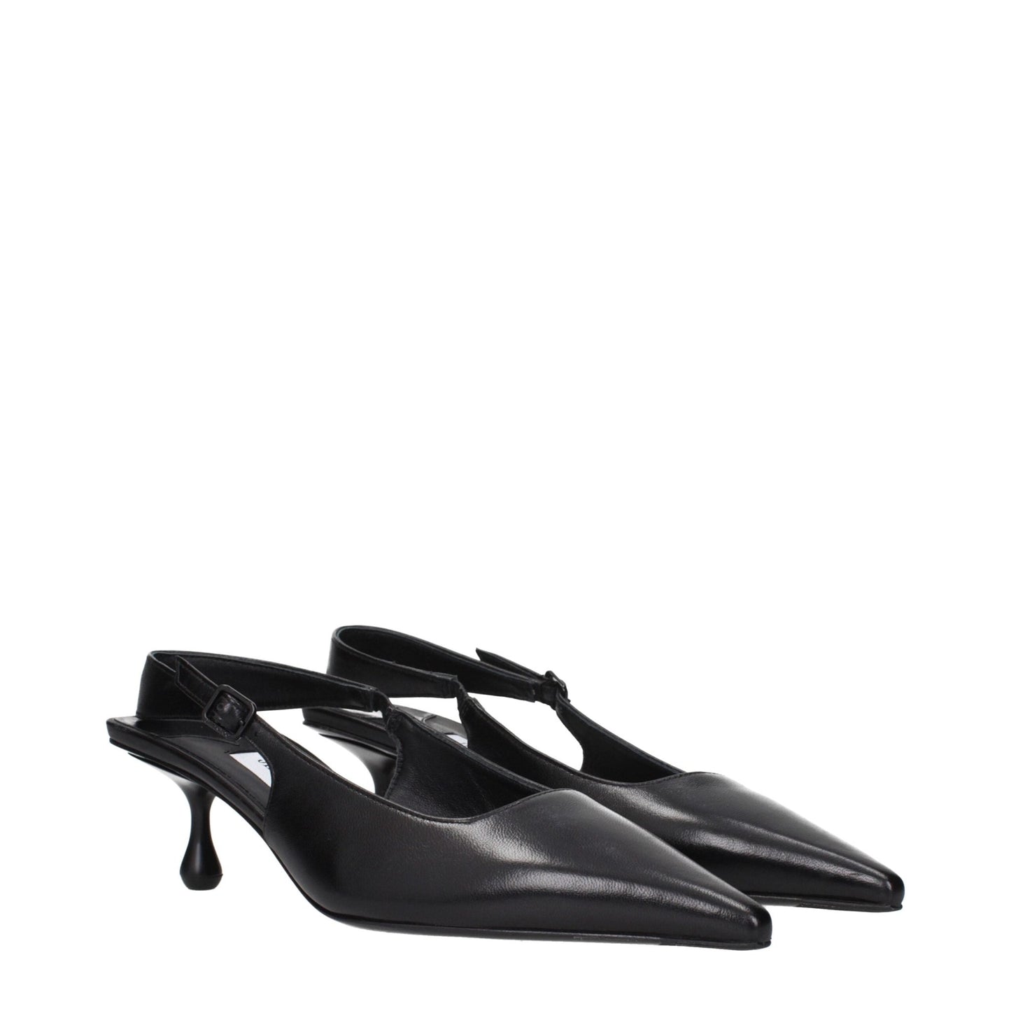 Jimmy Choo Black Leather Flat Sandals – EU36/US6 par Jimmy Choo | Disponible sur Sandy Store ByNet