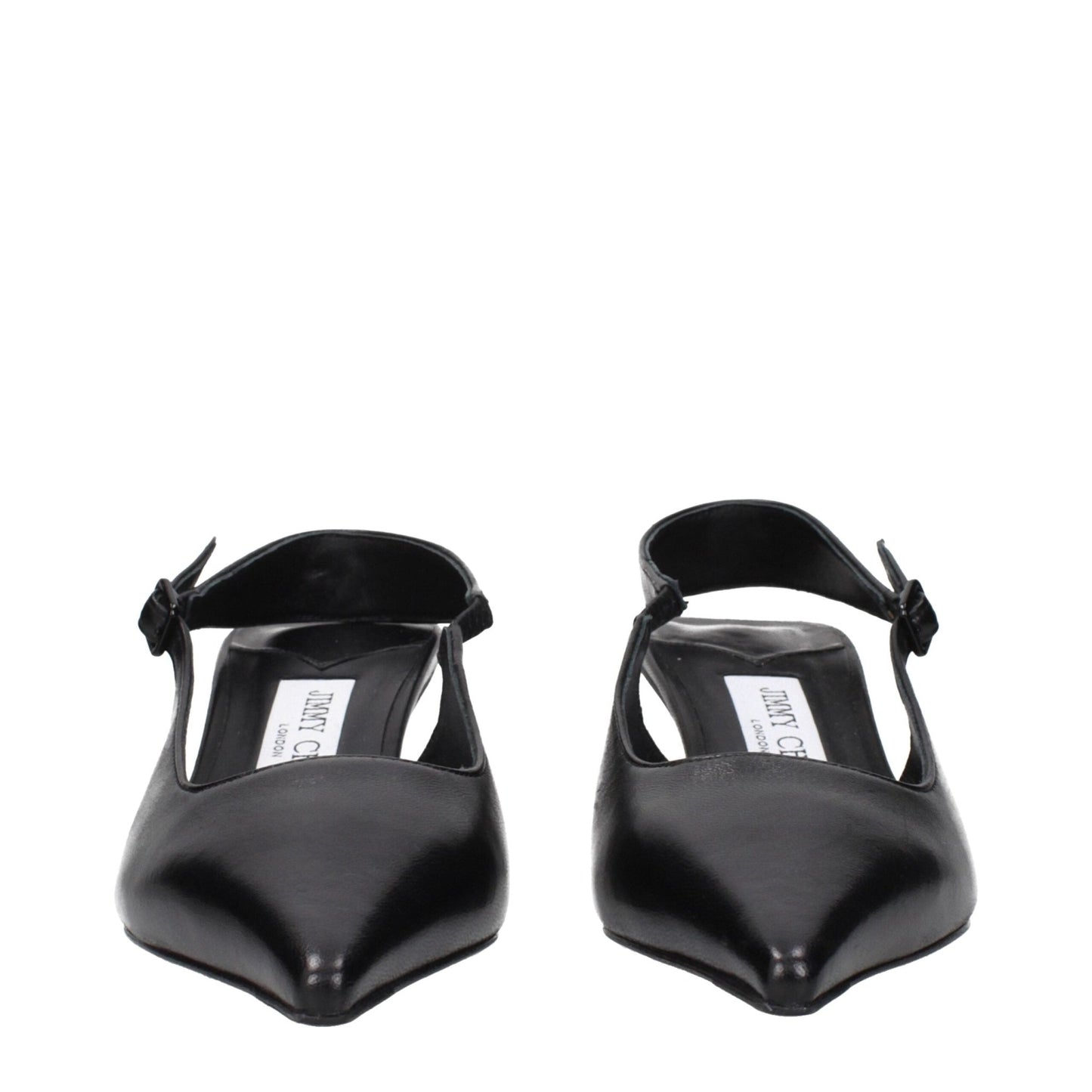 Jimmy Choo Black Leather Flat Sandals – EU36/US6 par Jimmy Choo | Disponible sur Sandy Store ByNet