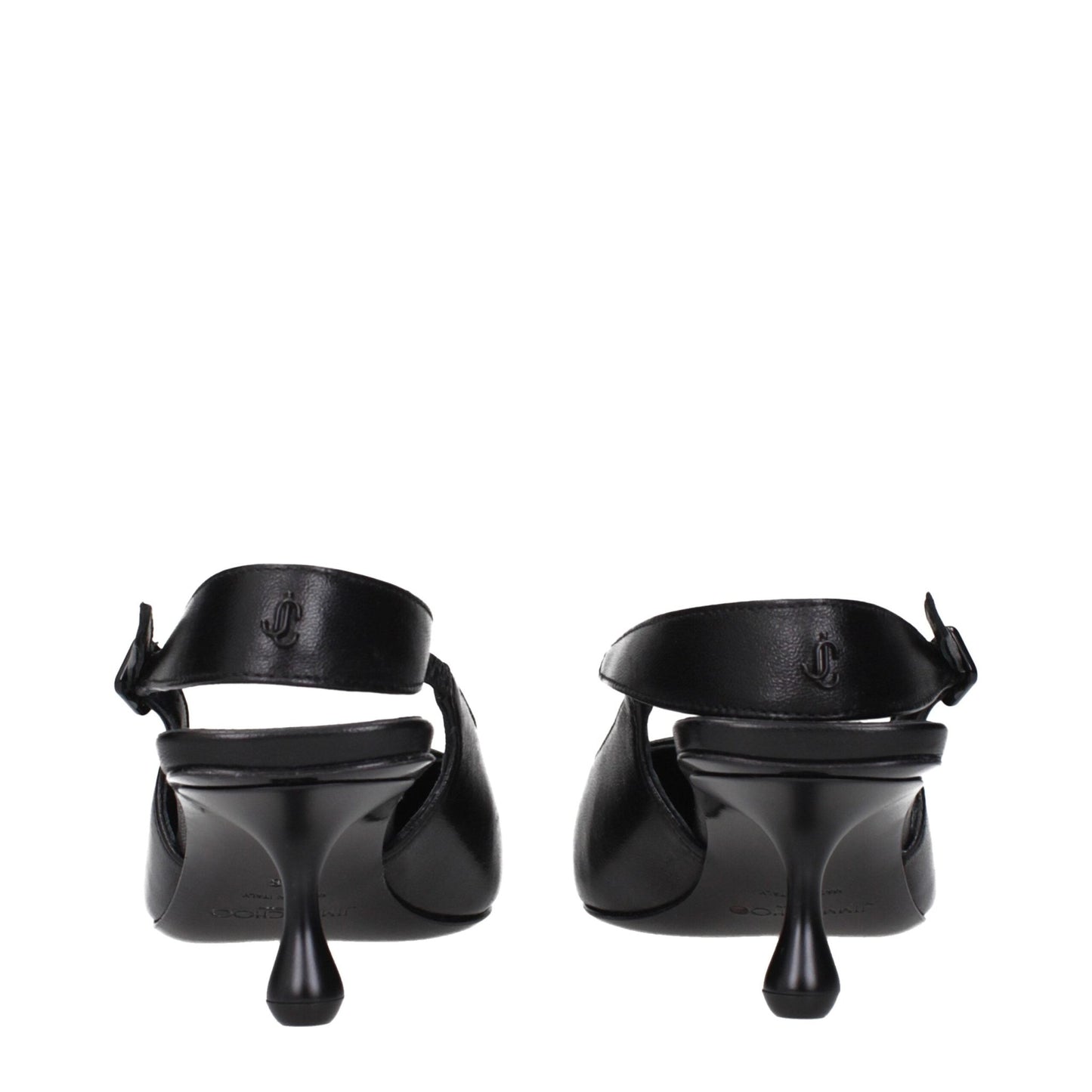 Jimmy Choo Black Leather Flat Sandals – EU36/US6 par Jimmy Choo | Disponible sur Sandy Store ByNet