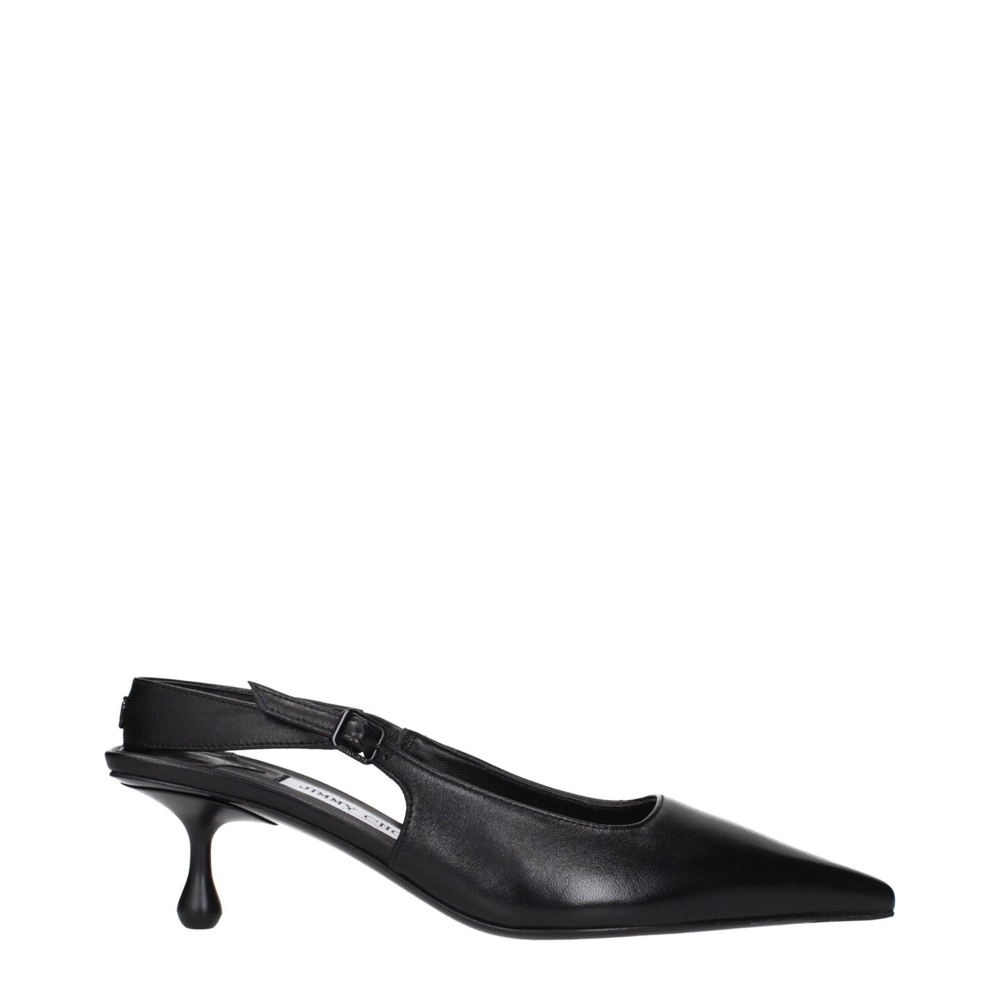 Jimmy Choo Black Leather Flat Sandals – EU36/US6 par Jimmy Choo | Disponible sur Sandy Store ByNet