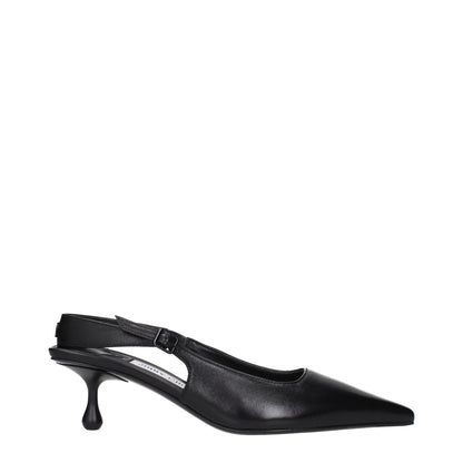 Jimmy Choo Black Leather Flat Sandals – EU36/US6 par Jimmy Choo | Disponible sur Sandy Store ByNet