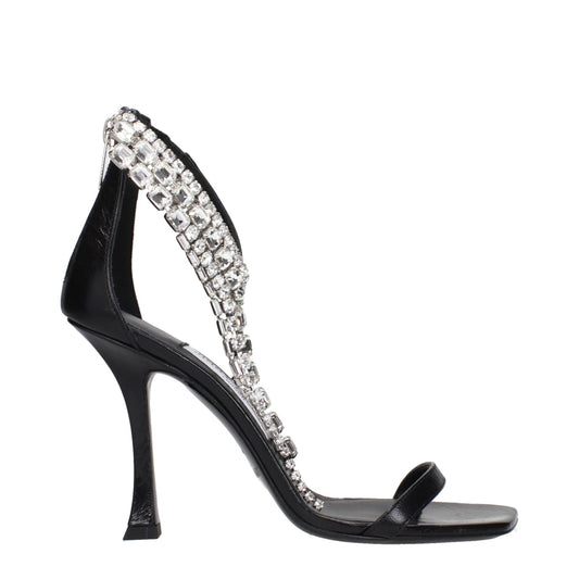 Jimmy Choo Black Leather Stiletto Heels Sandals – EU36/US6 par Jimmy Choo | Disponible sur Sandy Store ByNet