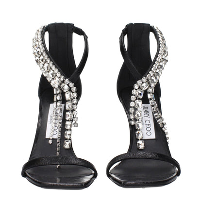 Jimmy Choo Black Leather Stiletto Heels Sandals – EU36/US6 par Jimmy Choo | Disponible sur Sandy Store ByNet