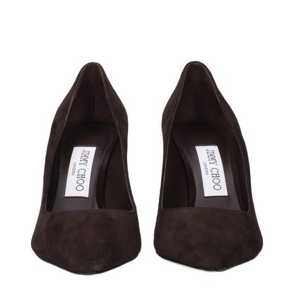 Jimmy Choo Brown Leather High Heel Pumps – EU36.5/US6.5 par Jimmy Choo | Disponible sur Sandy Store ByNet