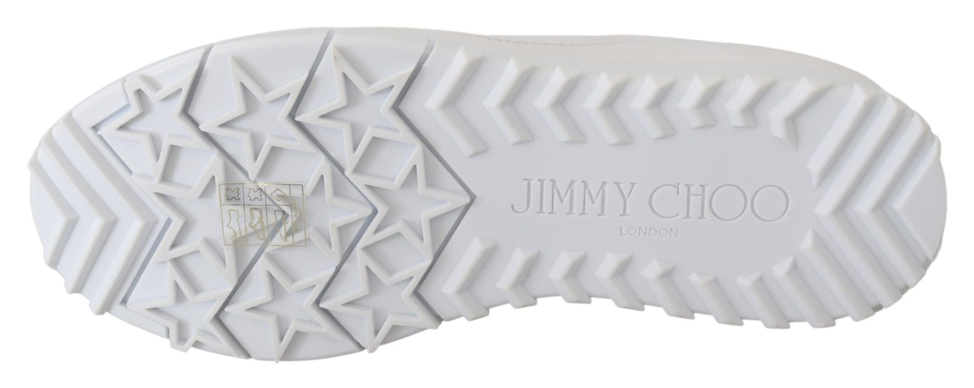 Jimmy Choo Elegant White Leather Sneakers – EU34.5/US4.5 par Jimmy Choo | Disponible sur Sandy Store ByNet