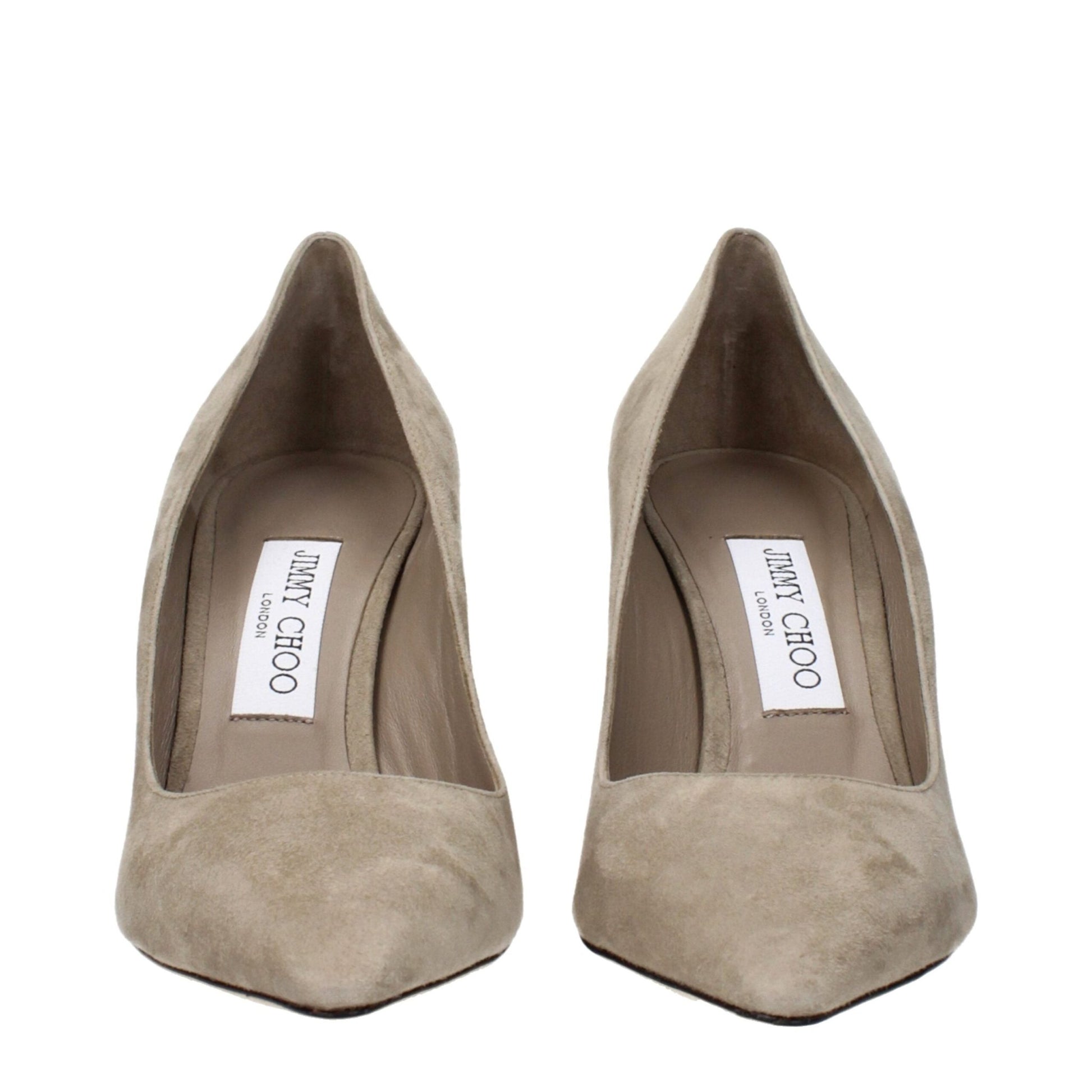 Jimmy Choo Gray Leather High Heel Pumps – EU38.5/US8.5 par Jimmy Choo | Disponible sur Sandy Store ByNet