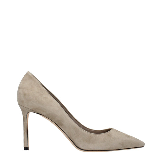Jimmy Choo Gray Leather High Heel Pumps – EU38.5/US8.5 par Jimmy Choo | Disponible sur Sandy Store ByNet