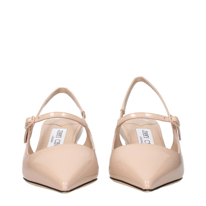 Jimmy Choo Pink Leather Mid Heel Pumps – EU36/US6 par Jimmy Choo | Disponible sur Sandy Store ByNet