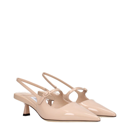 Jimmy Choo Pink Leather Mid Heel Pumps – EU36/US6 par Jimmy Choo | Disponible sur Sandy Store ByNet