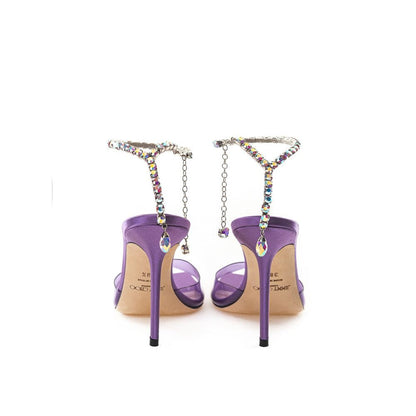 Jimmy Choo Purple Raso Sandal - Sandy Store ByNet