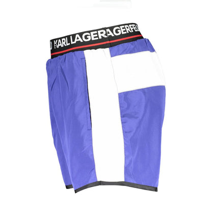 Karl Lagerfeld Blue Polyester Swimwear – XXL par Karl Lagerfeld | Disponible sur Sandy Store ByNet