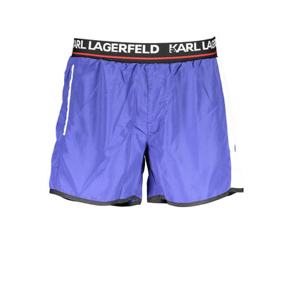 Karl Lagerfeld Blue Polyester Swimwear – XXL par Karl Lagerfeld | Disponible sur Sandy Store ByNet