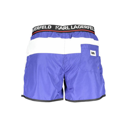 Karl Lagerfeld Blue Polyester Swimwear – XXL par Karl Lagerfeld | Disponible sur Sandy Store ByNet