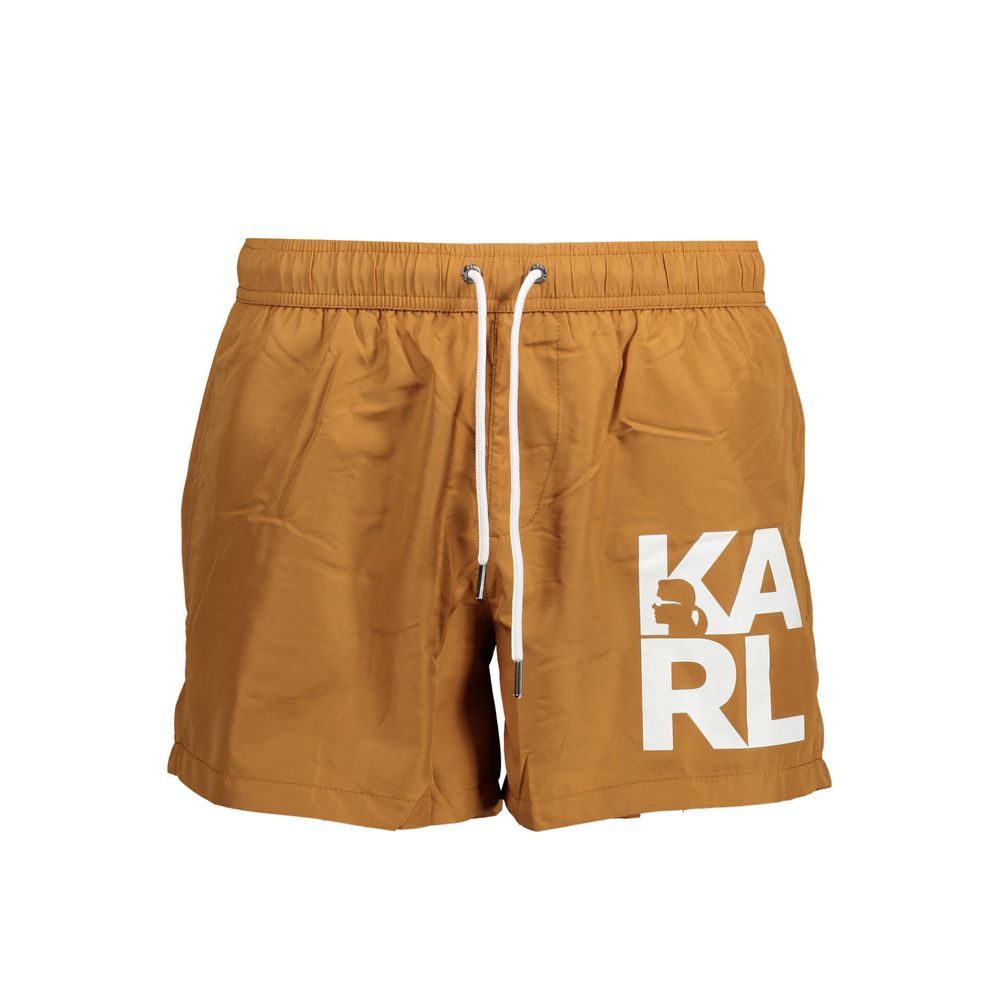 Karl Lagerfeld Brown Polyester Swimwear – S par Karl Lagerfeld | Disponible sur Sandy Store ByNet