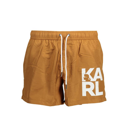 Karl Lagerfeld Brown Polyester Swimwear – S par Karl Lagerfeld | Disponible sur Sandy Store ByNet