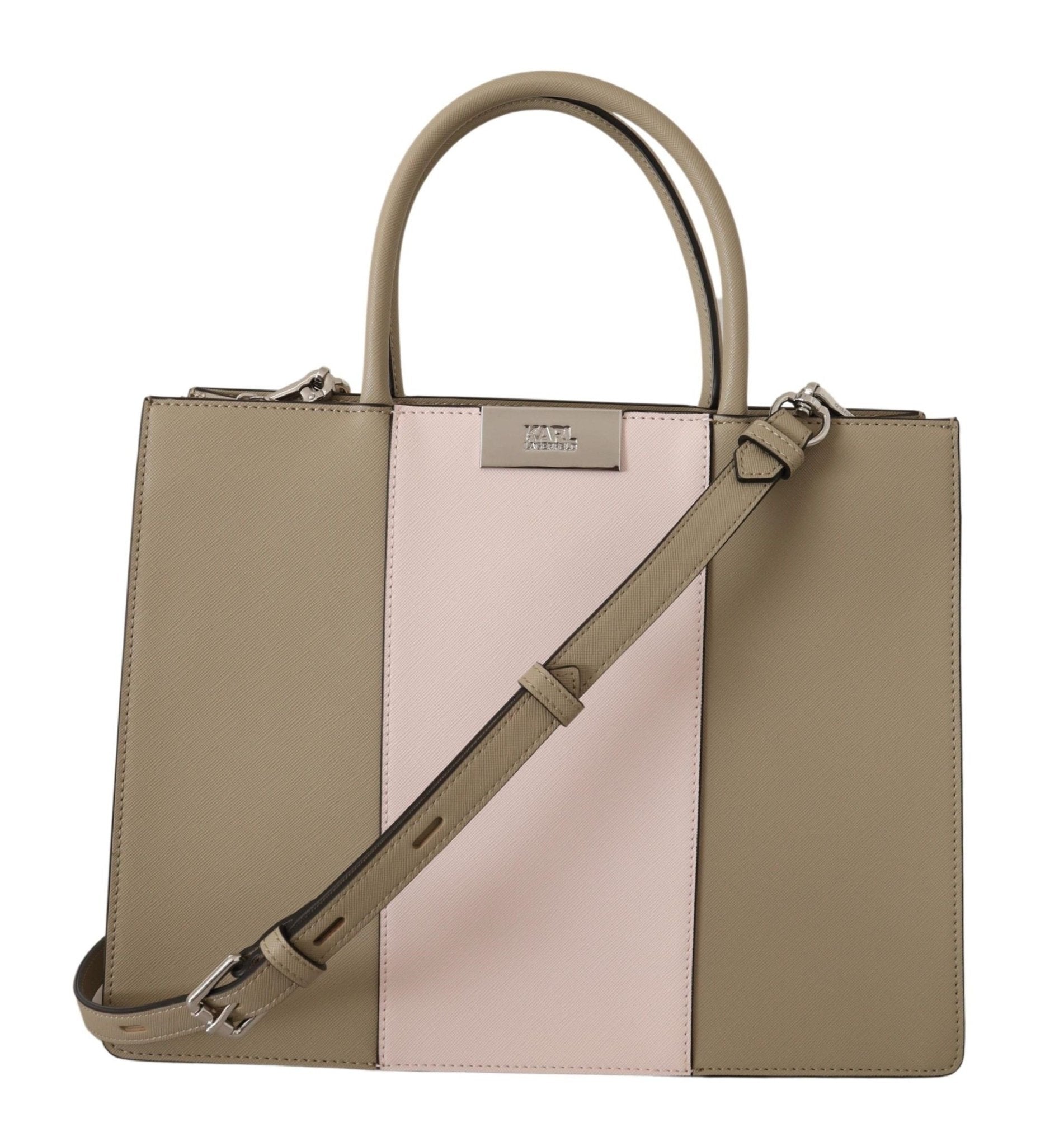 Karl Lagerfeld Elegant Sage Green Tote Shoulder Bag - Sandy Store ByNet