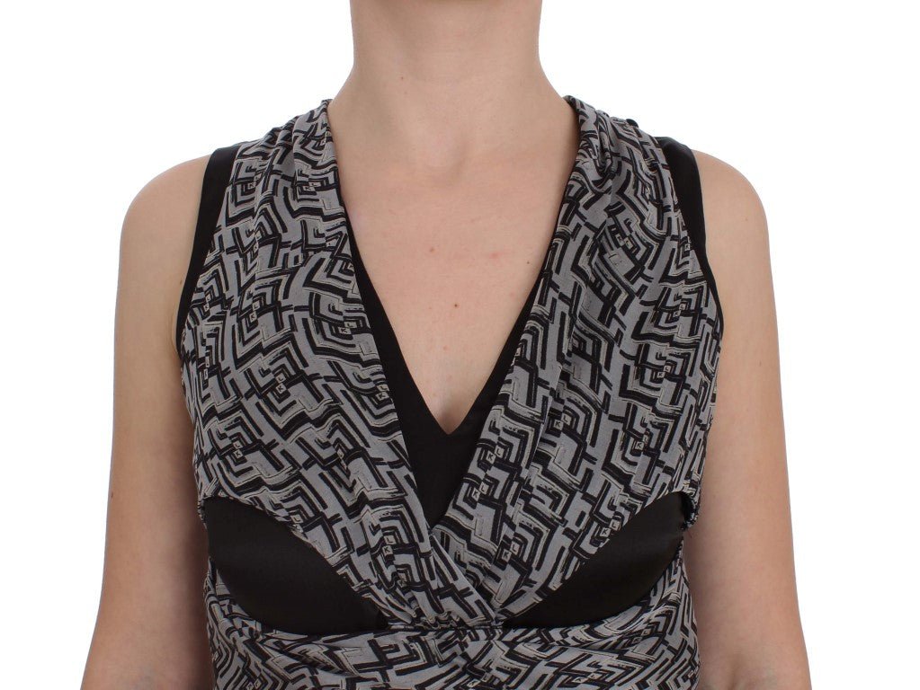 Karl Lagerfeld Elegant Silk Blouse with Logo Detailing - Sandy Store ByNet
