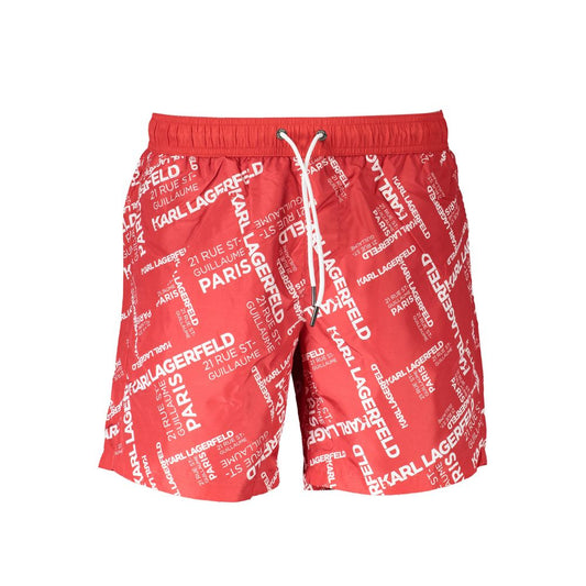 Karl Lagerfeld Red Polyester Swimwear – S par Karl Lagerfeld | Disponible sur Sandy Store ByNet