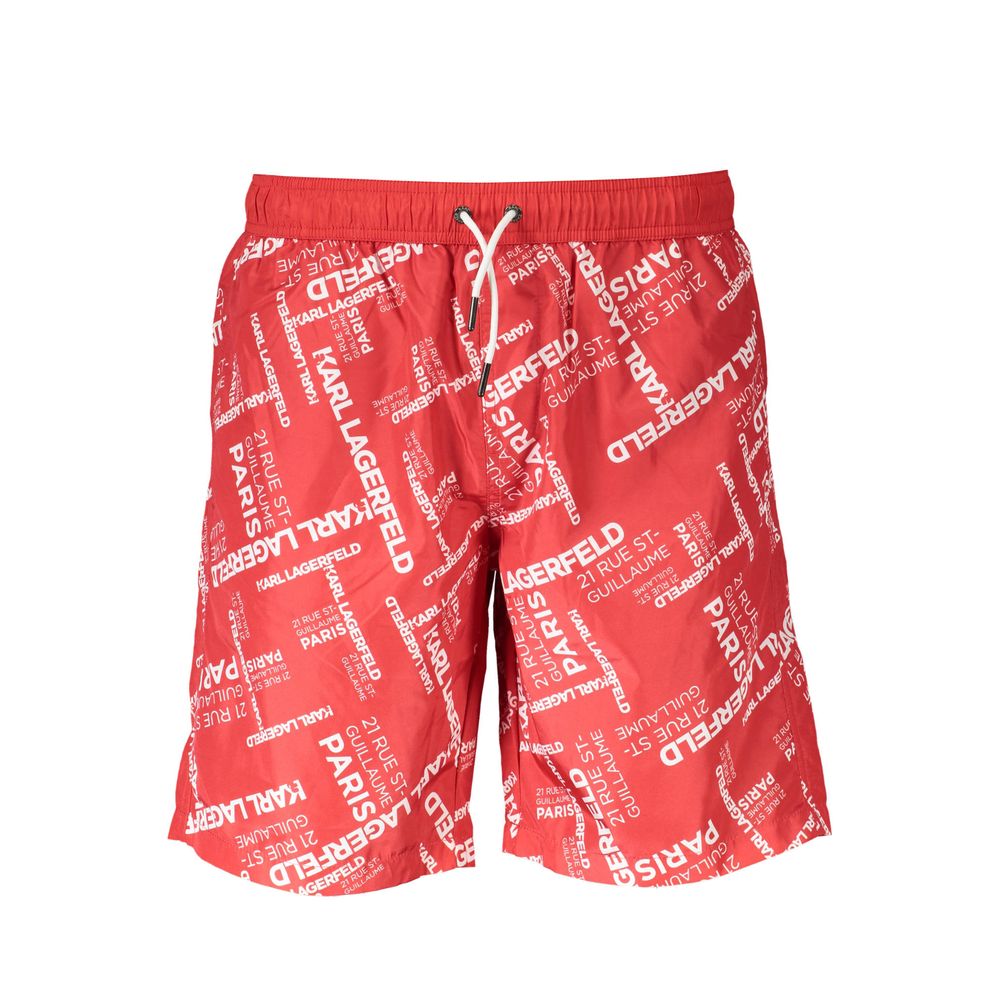Karl Lagerfeld Red Polyester Swimwear – S par Karl Lagerfeld | Disponible sur Sandy Store ByNet