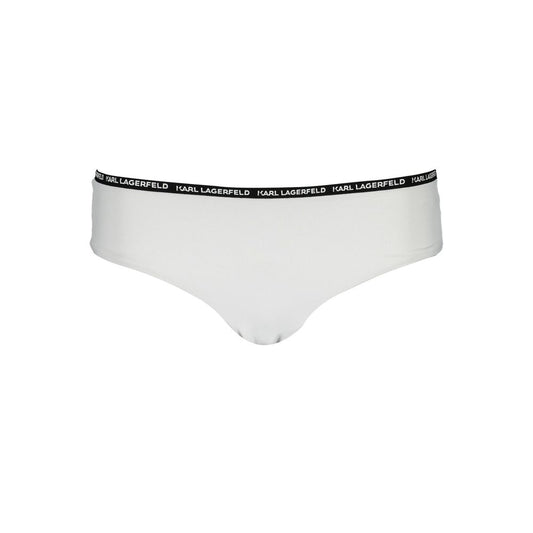 Karl Lagerfeld White Elastane Swimwear – XS par Karl Lagerfeld | Disponible sur Sandy Store ByNet