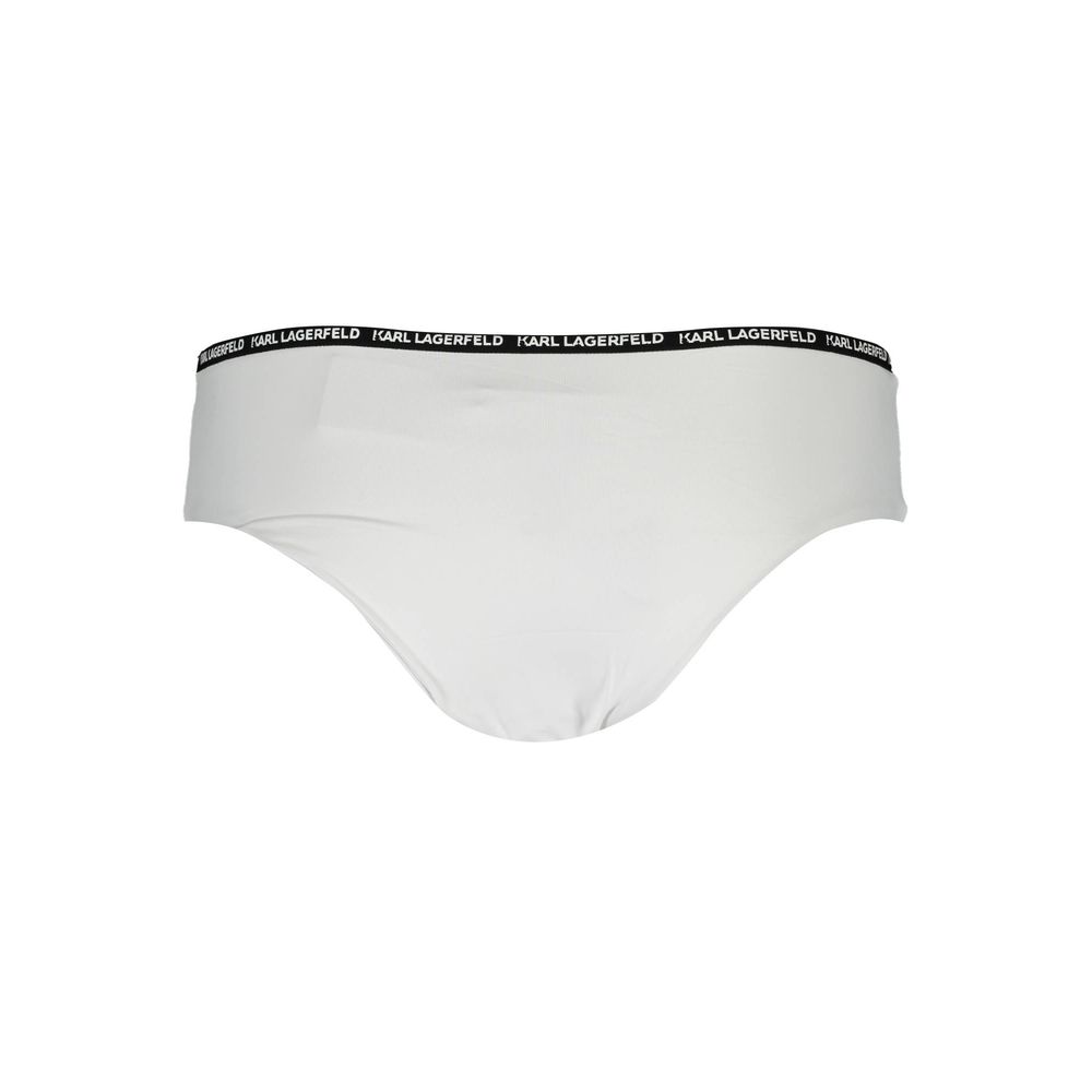 Karl Lagerfeld White Elastane Swimwear – XS par Karl Lagerfeld | Disponible sur Sandy Store ByNet