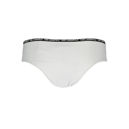 Karl Lagerfeld White Elastane Swimwear – XS par Karl Lagerfeld | Disponible sur Sandy Store ByNet