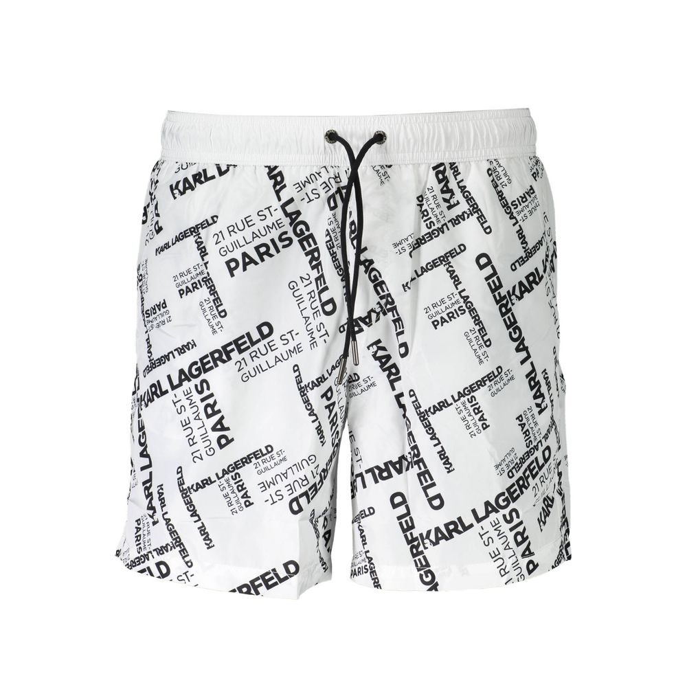 Karl Lagerfeld White Polyester Swimwear – S par Karl Lagerfeld | Disponible sur Sandy Store ByNet