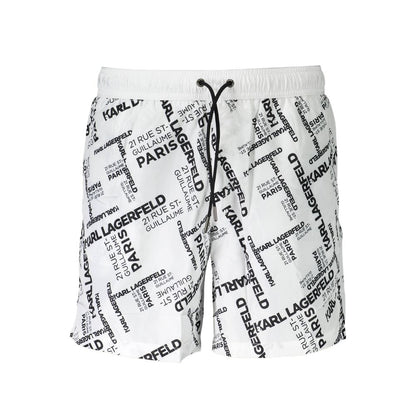 Karl Lagerfeld White Polyester Swimwear – S par Karl Lagerfeld | Disponible sur Sandy Store ByNet