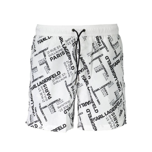 Karl Lagerfeld White Polyester Swimwear – S par Karl Lagerfeld | Disponible sur Sandy Store ByNet
