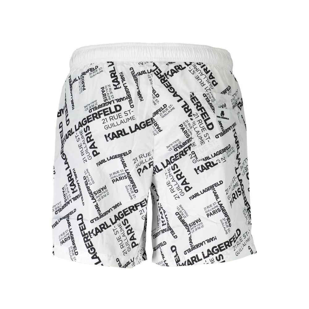 Karl Lagerfeld White Polyester Swimwear – S par Karl Lagerfeld | Disponible sur Sandy Store ByNet