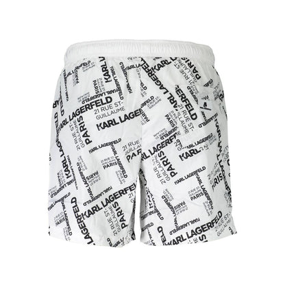 Karl Lagerfeld White Polyester Swimwear – S par Karl Lagerfeld | Disponible sur Sandy Store ByNet