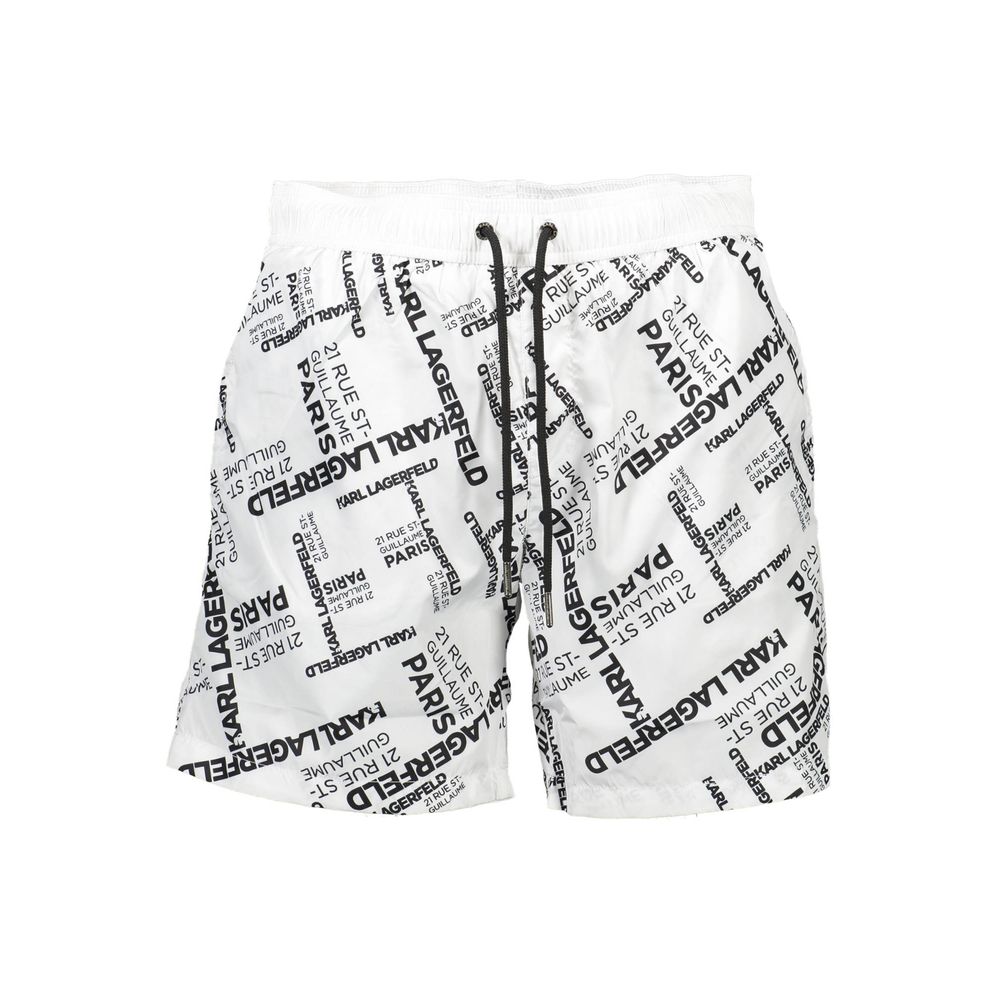 Karl Lagerfeld White Polyester Swimwear – S par Karl Lagerfeld | Disponible sur Sandy Store ByNet