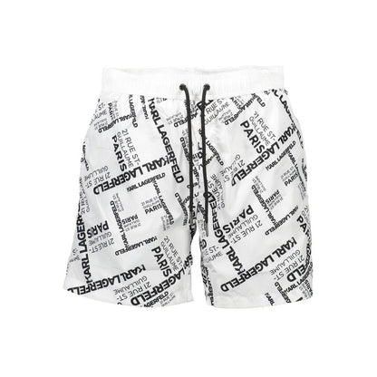 Karl Lagerfeld White Polyester Swimwear – S par Karl Lagerfeld | Disponible sur Sandy Store ByNet