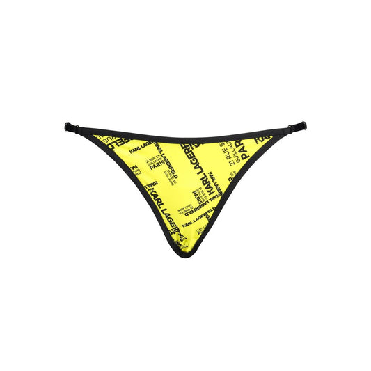 Karl Lagerfeld Yellow Elastane Swimwear – XS par Karl Lagerfeld | Disponible sur Sandy Store ByNet