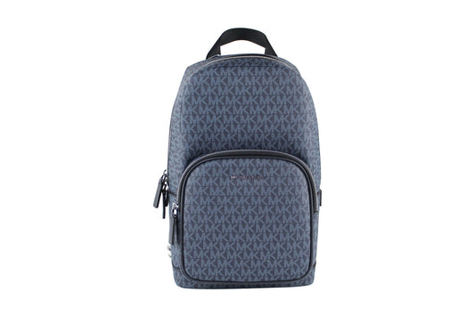 Michael Kors Cooper Medium Navy Signature PVC Sling Backpack - Sandy Store ByNet