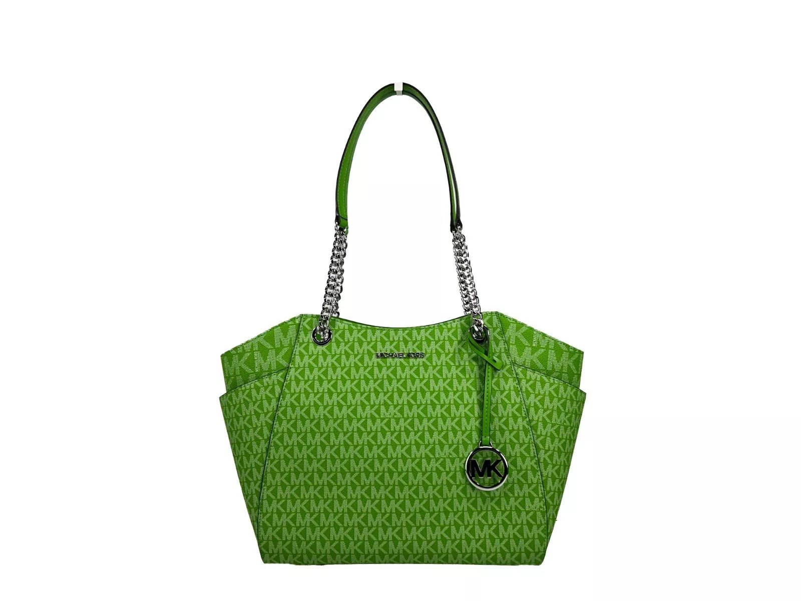 Michael Kors Jet Set Large Chain Shoulder Tote Bag Jungle Green - Sandy Store ByNet