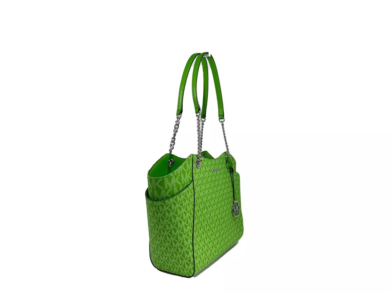 Michael Kors Jet Set Large Chain Shoulder Tote Bag Jungle Green - Sandy Store ByNet