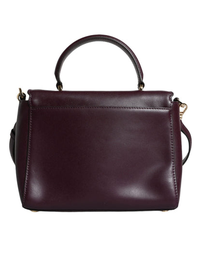 Michael Kors Purple Leather Logo Plaque Crossbody MINDY Satchel Bag - Sandy Store ByNet