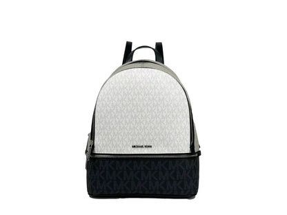 Michael Kors Rhea Medium PVC Backpack Bookbag Optic White Multi - Sandy Store ByNet