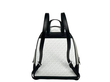 Michael Kors Rhea Medium PVC Backpack Bookbag Optic White Multi - Sandy Store ByNet