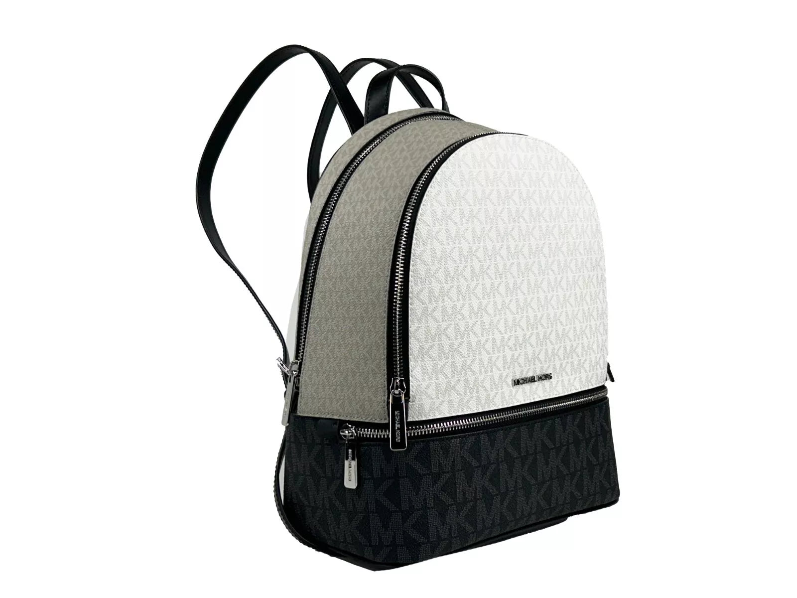Michael Kors Rhea Medium PVC Backpack Bookbag Optic White Multi - Sandy Store ByNet